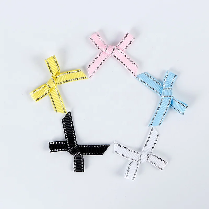 MSD Ribbon Hand Made Polyester Grosgrain Ribbon Bow With The Edge Garment Ribbon Bow Supplier