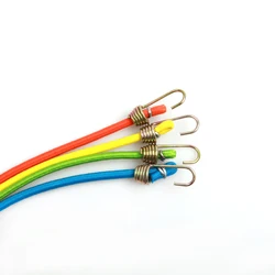 20 шт. 4 мм эластичный мини-банджи цветной с крючком из цинкового сплава
