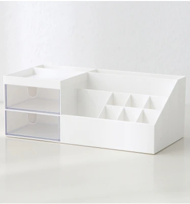 2022 Wholesale Simple Desktop Storage Box Stationery Sundries Cosmetics Storage Makeup Box Drawer Dresser