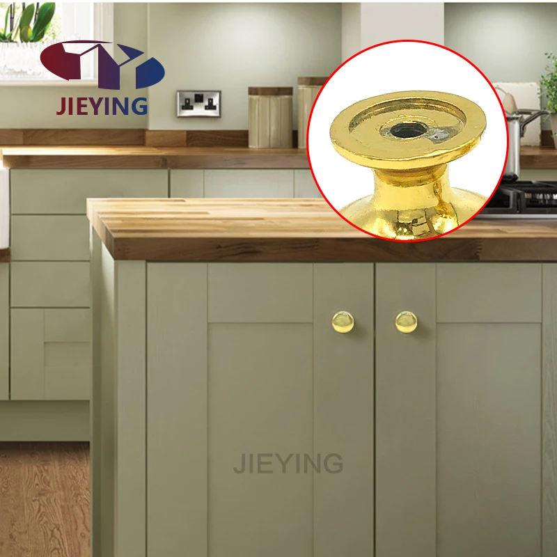 Zinc Alloy Round Chrome Gold Antique Wardrobe Drawer Metal Furniture Cabinet Handles and Knobs
