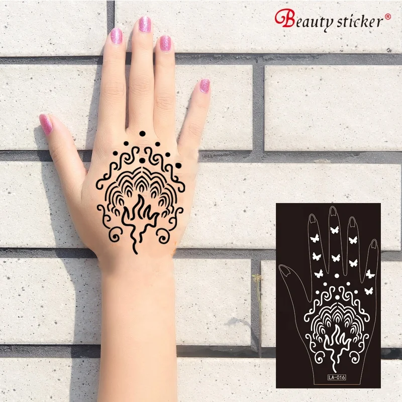 Fashion henna sticker tattoo stencils