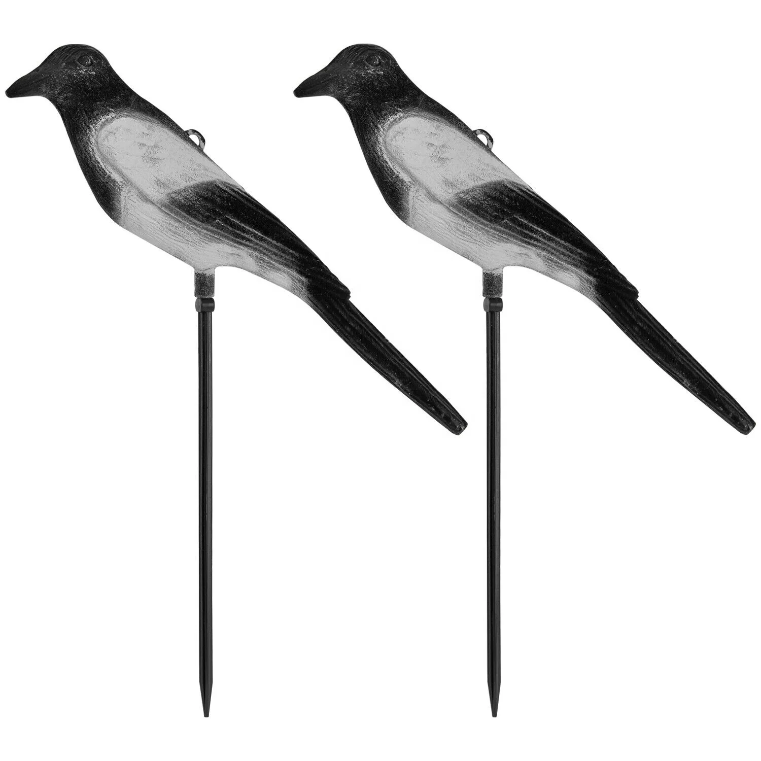 Flocked Shooting Hunting Magpie Decoy with Stake