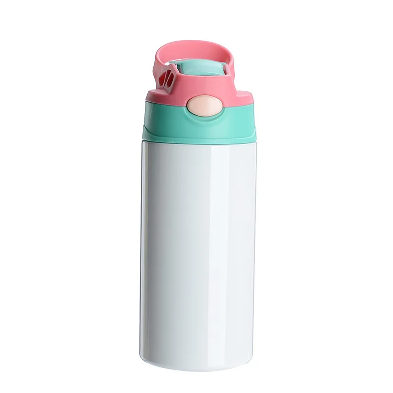 12oz 20oz Stainless Steel Sublimation Blank Straight kids sublimation sippy cup tumbler water bottle