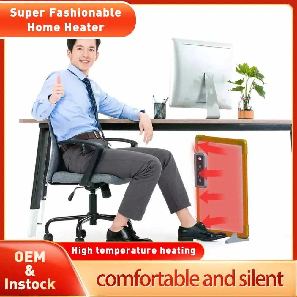 800W Panel Heater - Electric Wall/Freestanding Aluminium Radiator/LED Display  Adjustable Thermostat Timer & Safety Protection