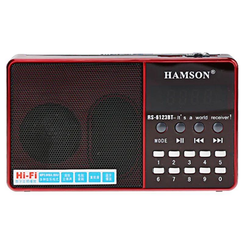 Новый дизайн, Мини Портативный цифровой дисплей, функция BT, FM-радио с USB/TF mp3-плеером