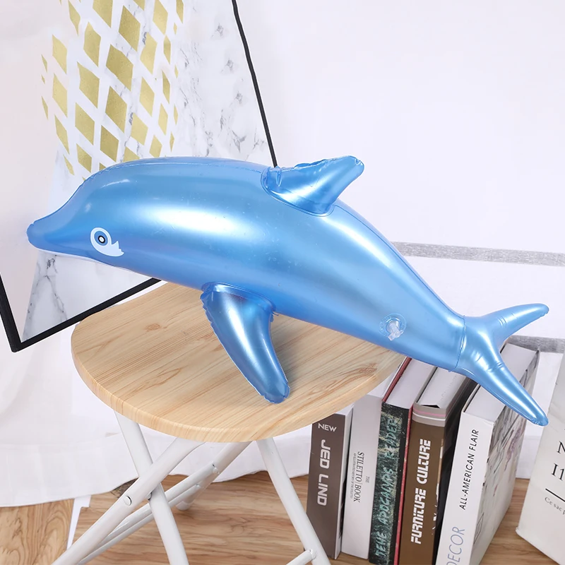 Factory Customized Pvc Inflatable Toy Swimming Pool Water Park Floating Animal Shape Inflatable Dolphin Toy