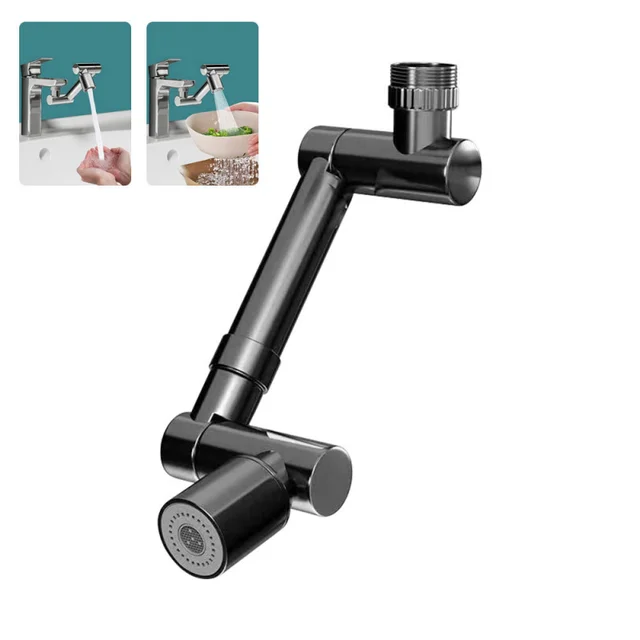 Newest telescopic Faucets 1440 Rotary Telescopic Faucet Splash Filter Kitchen Washbasin Expansion Bubbler Nozzle Mechanical Arm