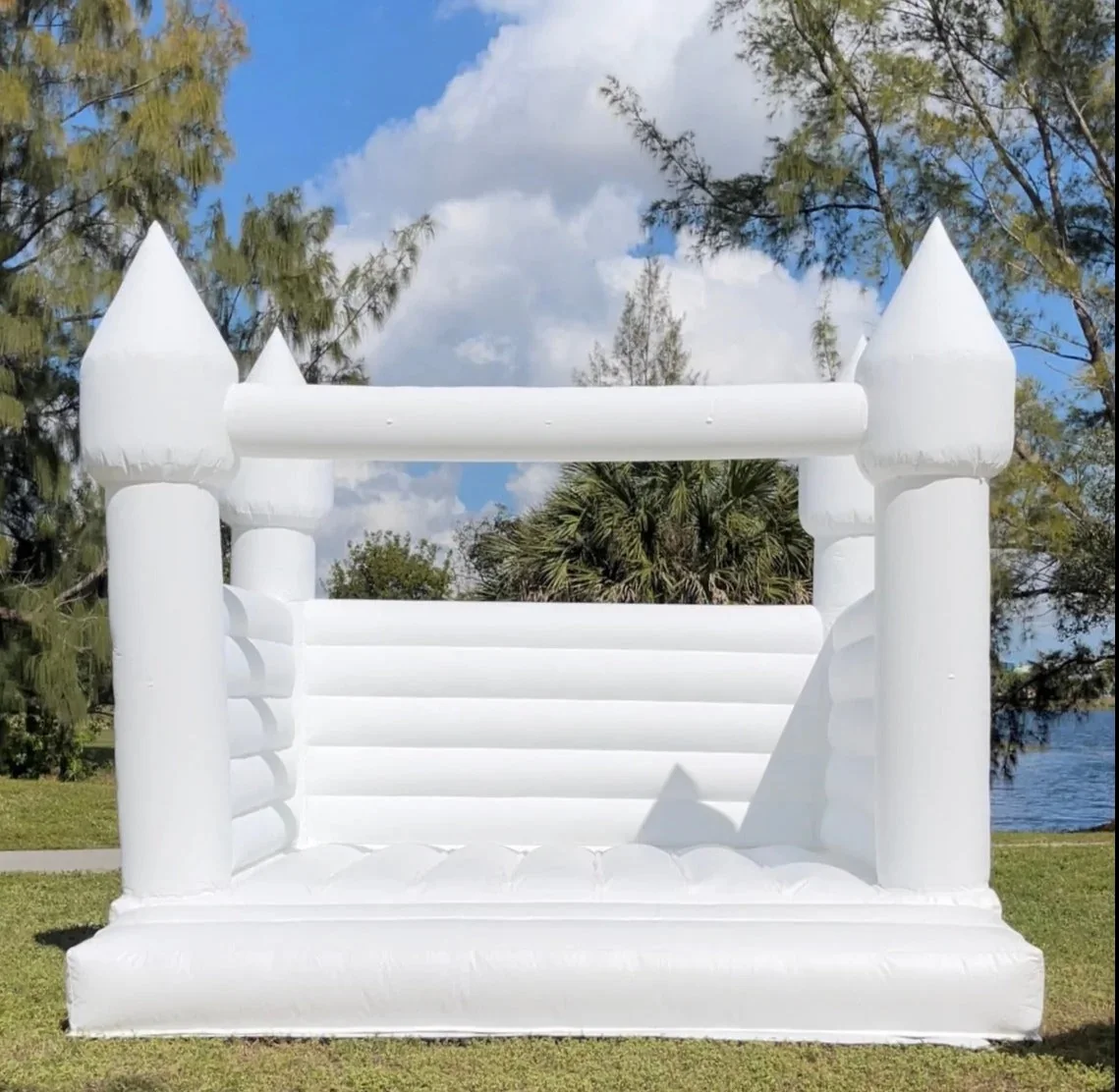 Kids Inflatable Bouncer Jumping Bouncy Castle Jumper White Party Tent Wedding Bounce House For Weddings