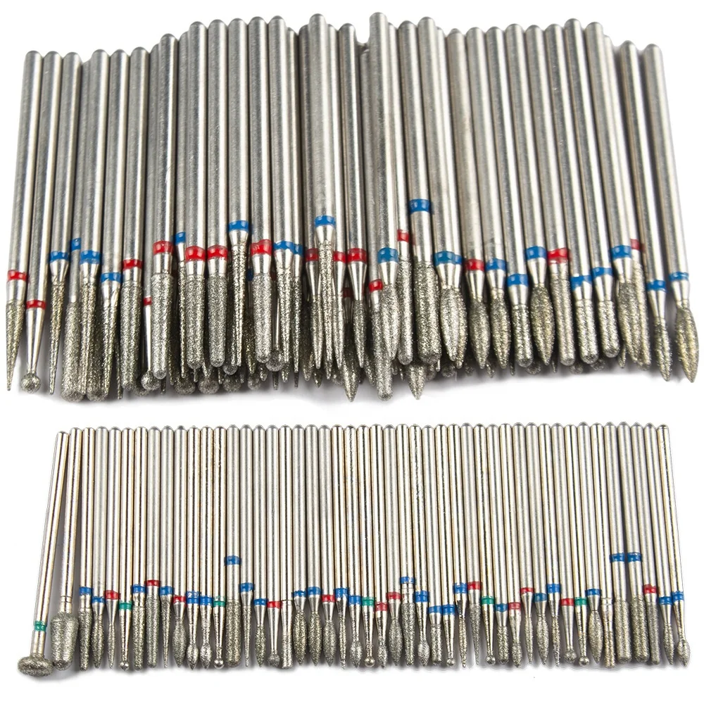 Professional Wholesale Dazzling Strong Powder 30PCS  Electric Nail Drill Bits Set Milling Art Nail Polishing Manicure Tools