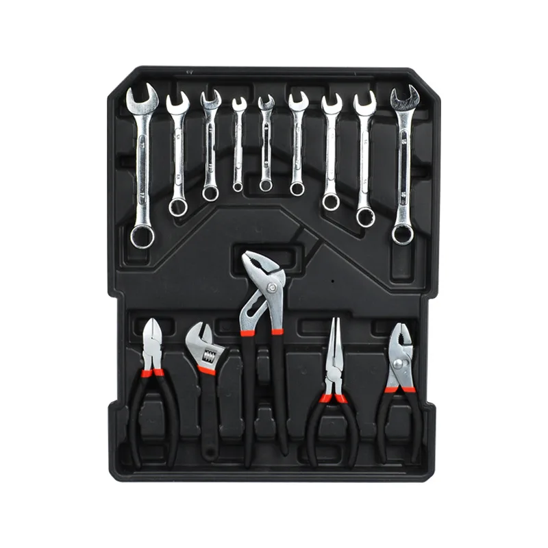 New household Portable Multi pull rod 499 sets combination tools set foreign trade ratchet open wrench hardware toolbox