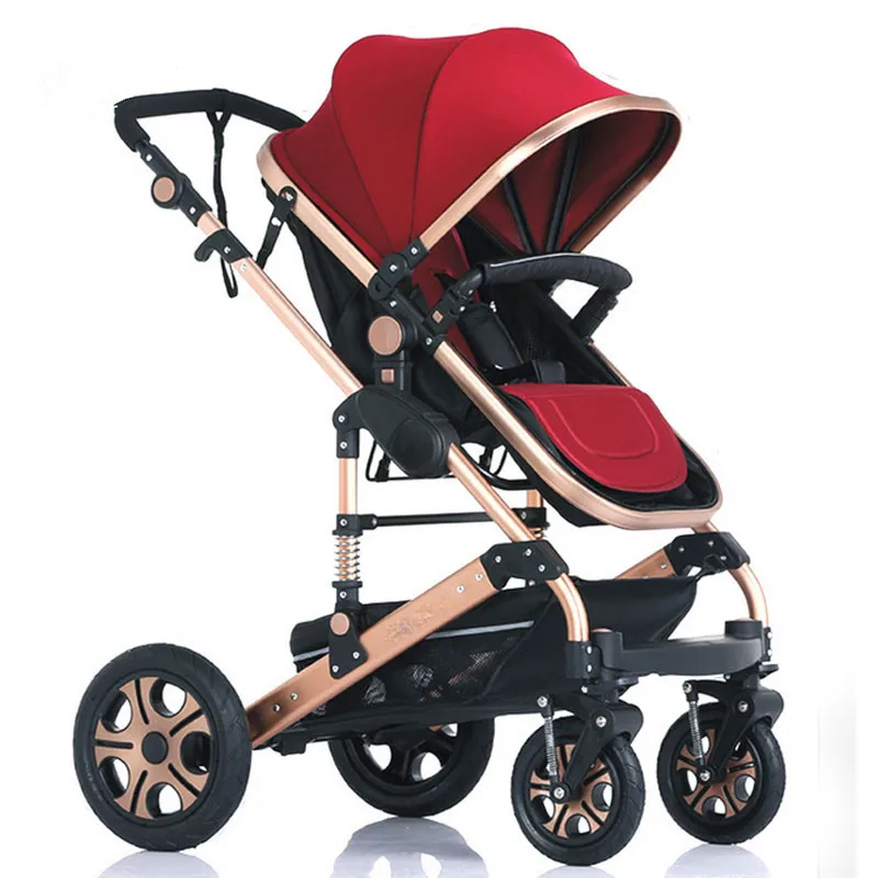 Ready to ship Baby Cart Sitting Lying Folding baby stroller 3in1 for new born