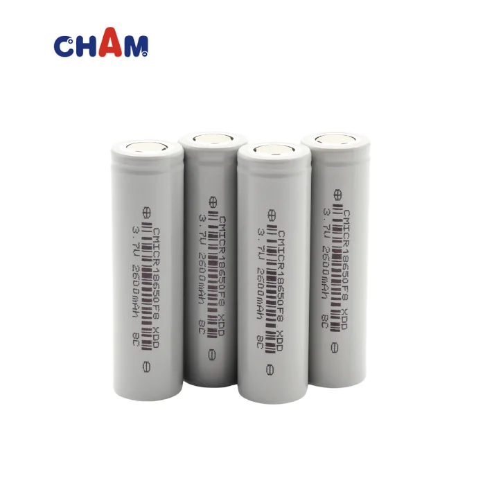 CHAM wholesale 18650 2600mAh 3.7V  High Quality Rechargeable Battery for home Appliances lithium ion battery