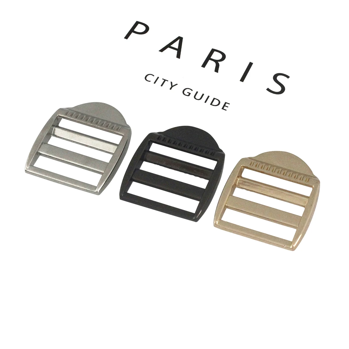 Cloxy Metal Bag Part Accessories 20mm Adjustable Slider Buckle for Backpack Webbing Strap Square Adjustable Tri glide Buckle