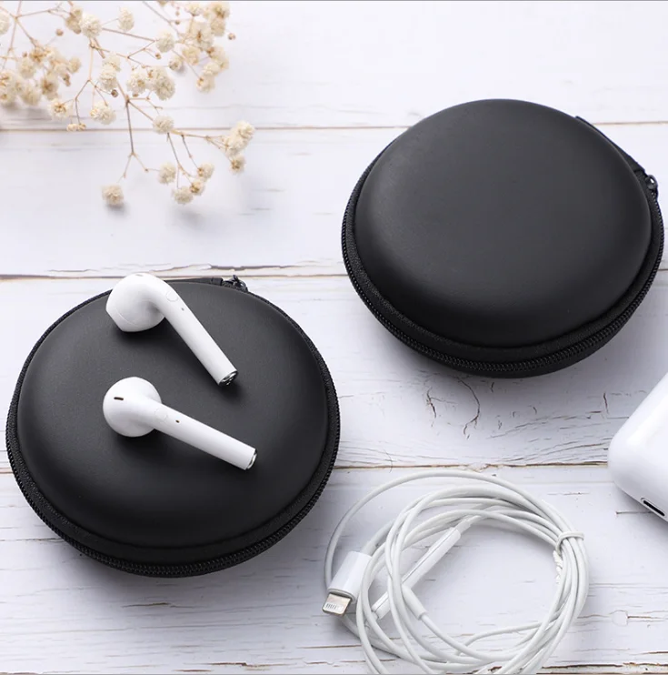 Wholesale Black Eva Storage Bag For Earphone Carrying Case Portable Waterproof Headphone Box