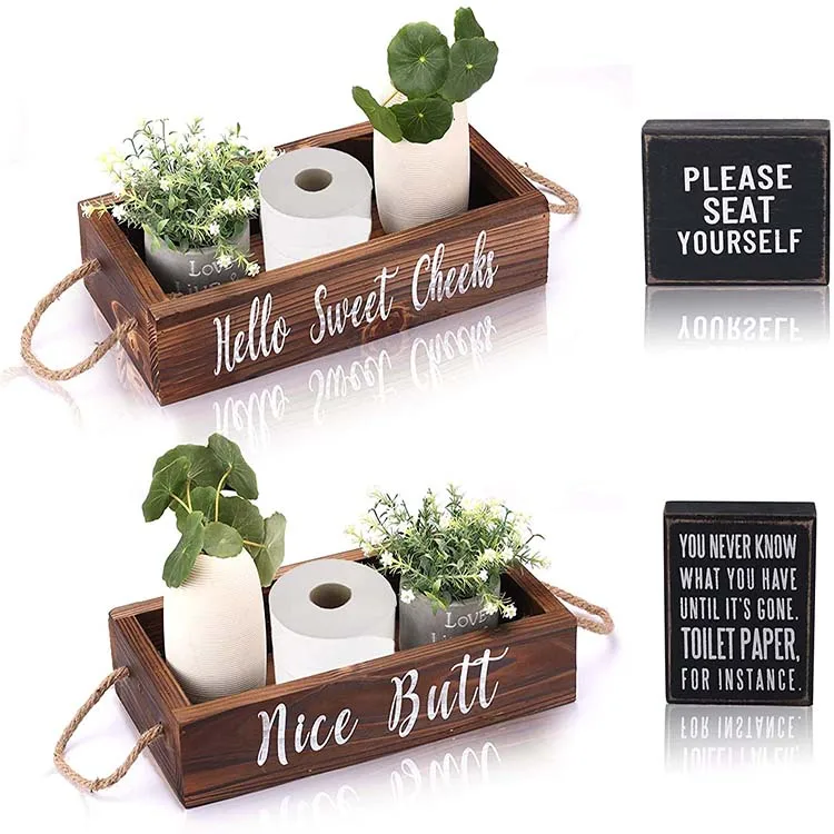 Nice Butt Bathroom Decor Box Hello Sweet Cheeks Bathroom Box
