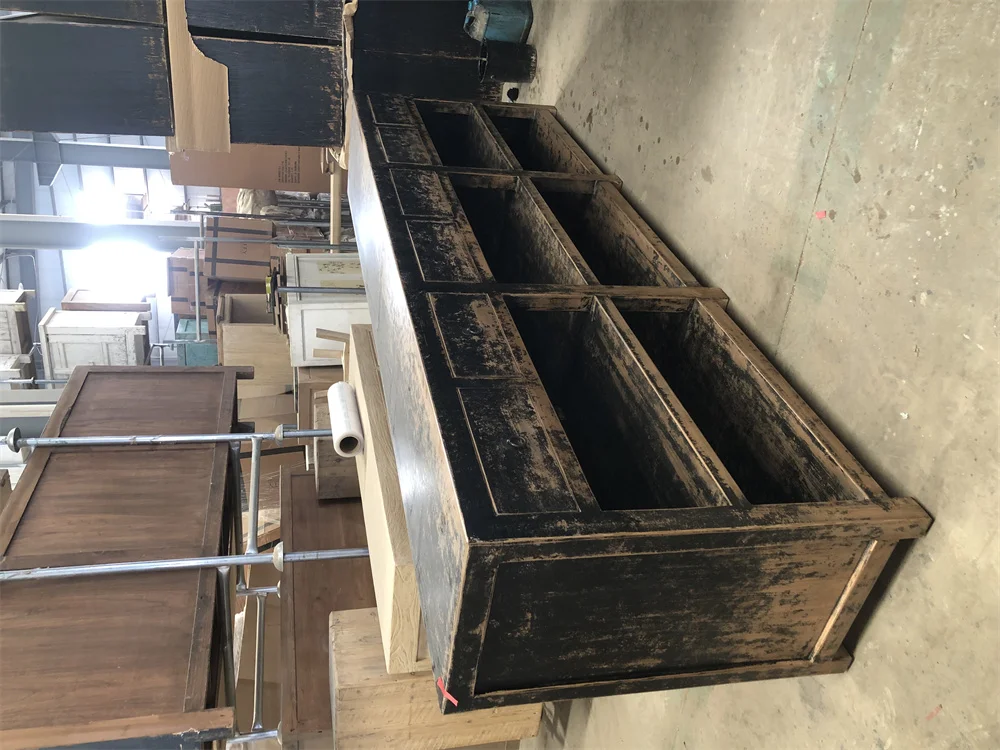 Wabisabi Chinese style rustic wood furniture vintage living room console table Asia recycled wood furniture console table