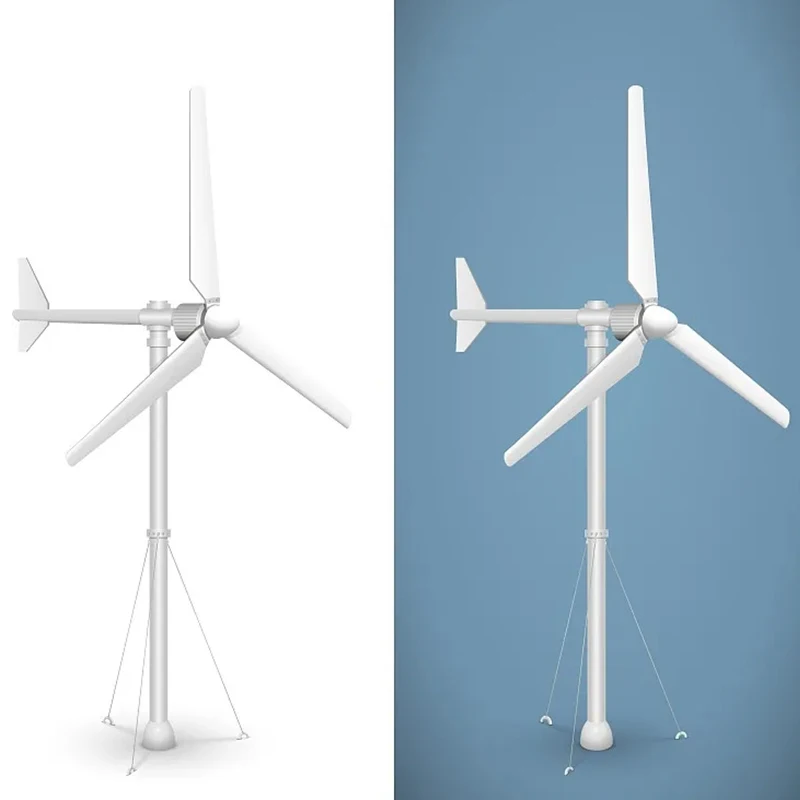 2kw 48v horizontal wind turbine 2000W for home use wind generators with long blades