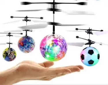 Colorful levitation ball induction aircraft Crystal ball induction levitation ball toy