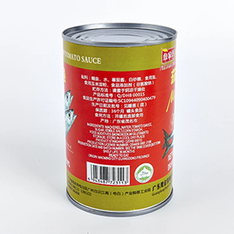 Canned food pacific fish mackerel price horse mackerel in tomato sauce 425g