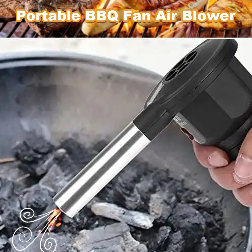 wholesale Manual Portable plastic bbq hand fan barbecue Electric air blower