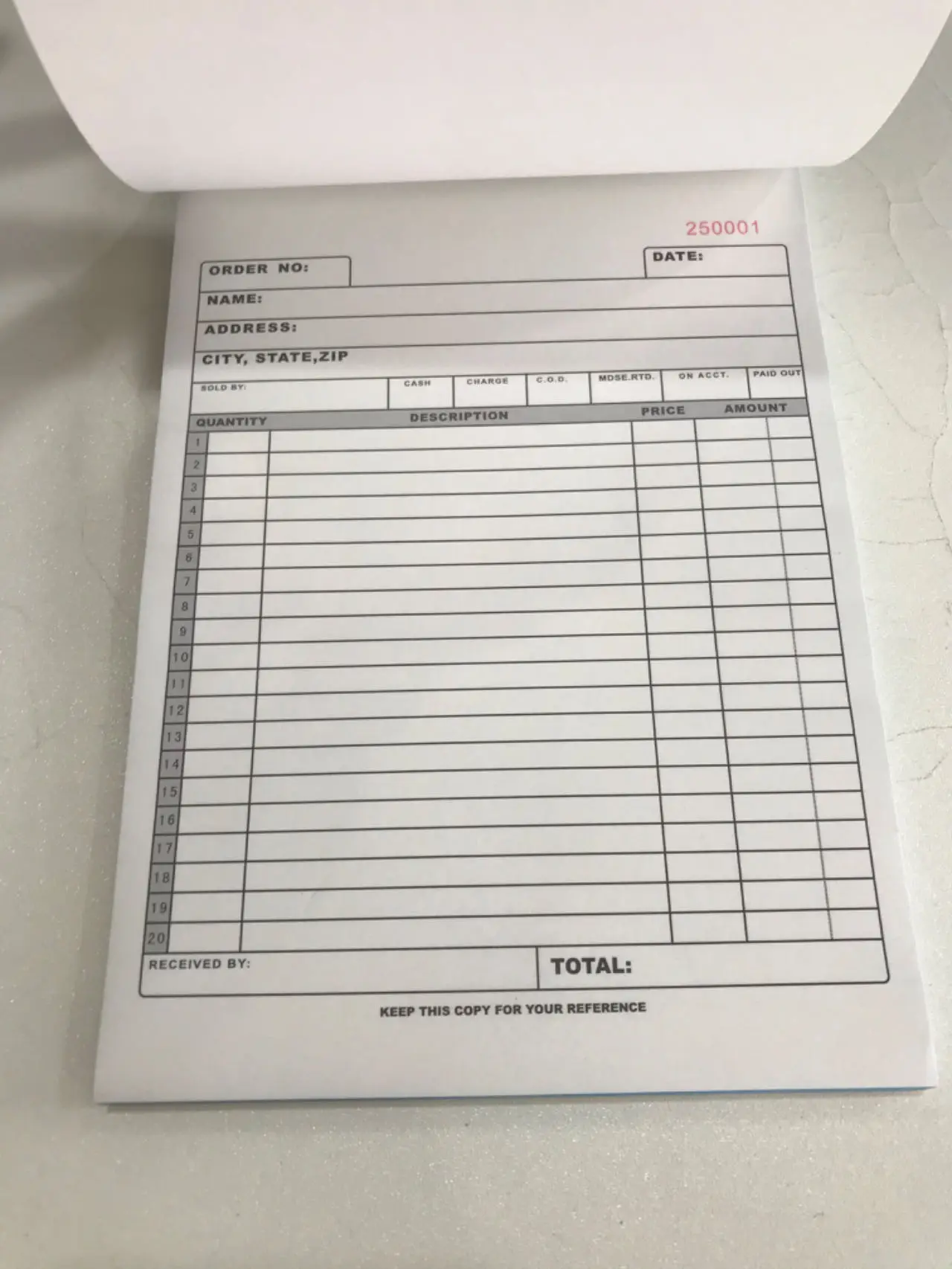 2024 Sales Book business forms Sales Order Book Job Work Order Book