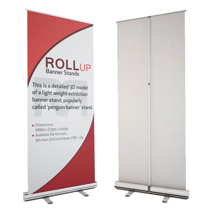 Advertising aluminum roll up banner 80*200cm portable retractable pull up banner display rollup Stand