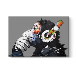 Support PayPal Payment Monkey Animal Design Canvas wall art Customize Paint By Numbers