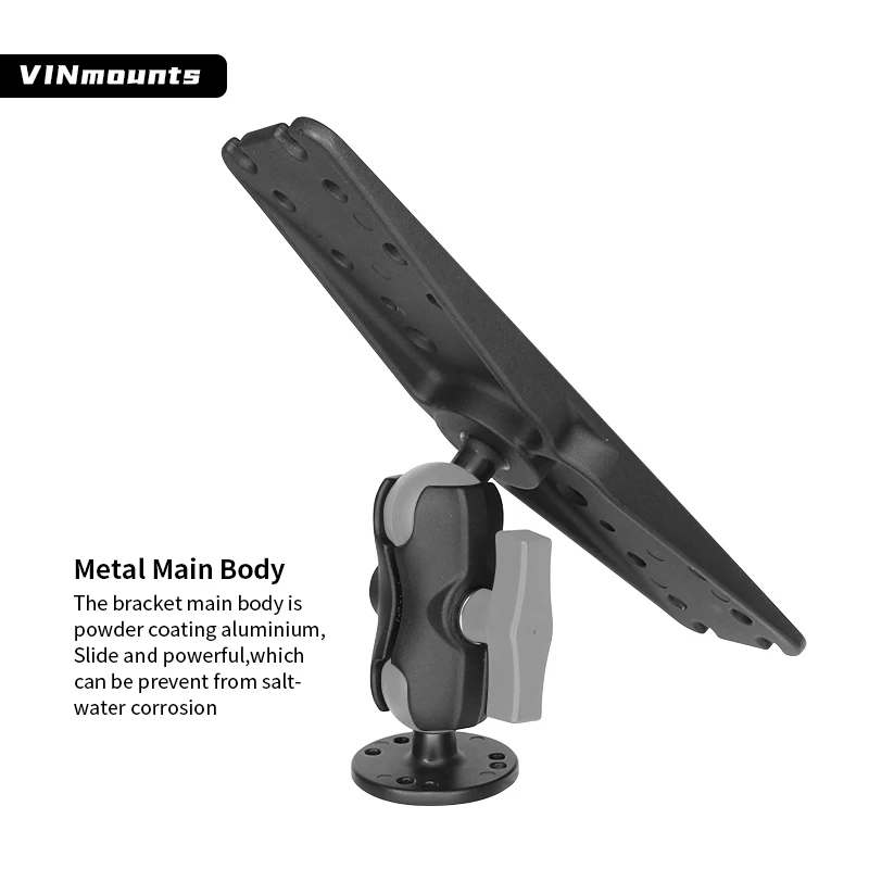 Hot sales 1.5 Inch Ball Head Bracket Mount support radar fish finder for agricultural equipment