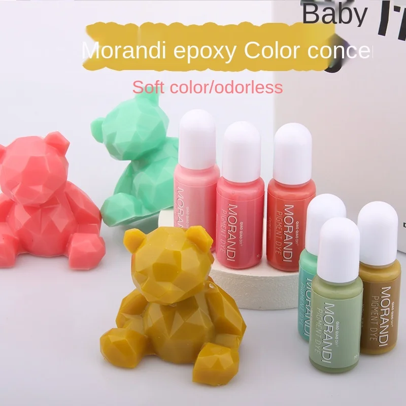  QIAOQIAODIY жидкость 24 цвета смола темного набор пигментов