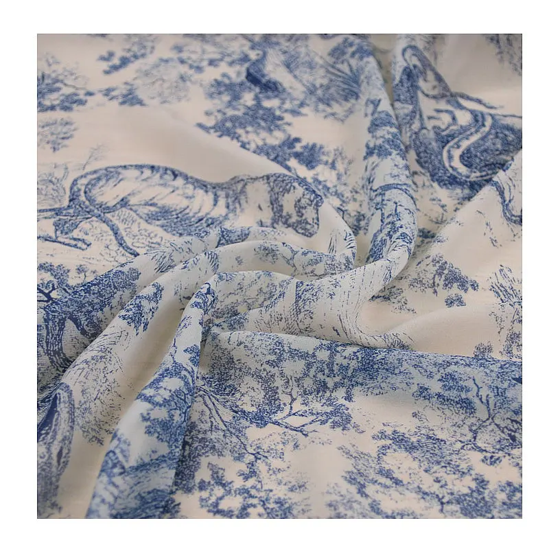 tiger printed fabric custom printed fabric design african print chiffon fabric