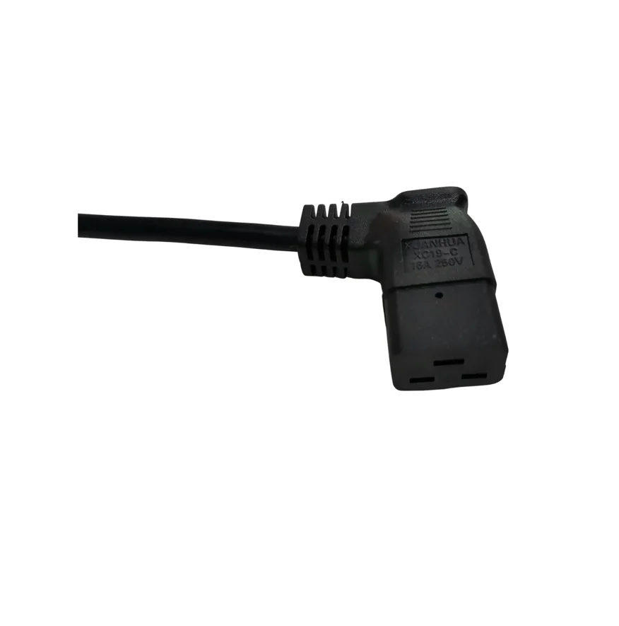 vde approved c19 Power Extension Cord 3x1.5mm2 1m to free end