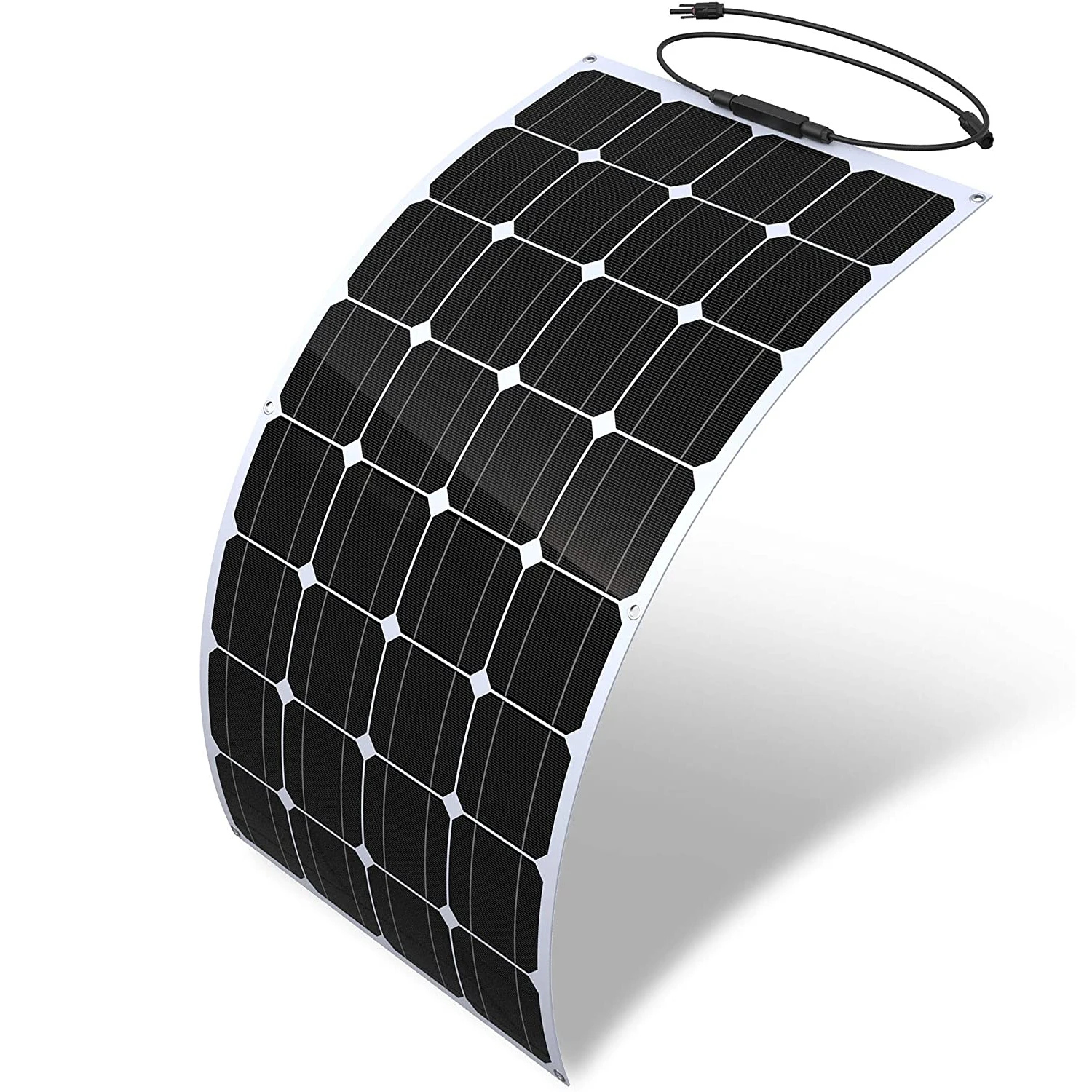 Low price high efficiency monocrystalline flexible solar panel 100w for RV