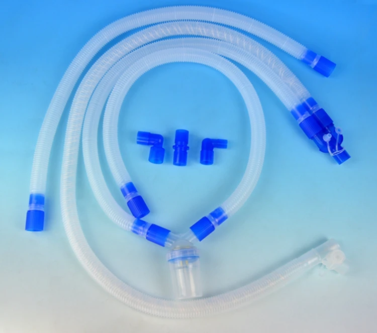 Одноразовая Медицинская дыхательная цепь для взрослых с одной проволокой подогревом