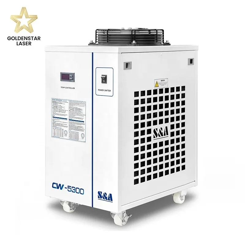 Охладитель воды S & A CW 5300 с водяным охлаждением CW-5300 для лазерной резки СО2 гравировальный станок