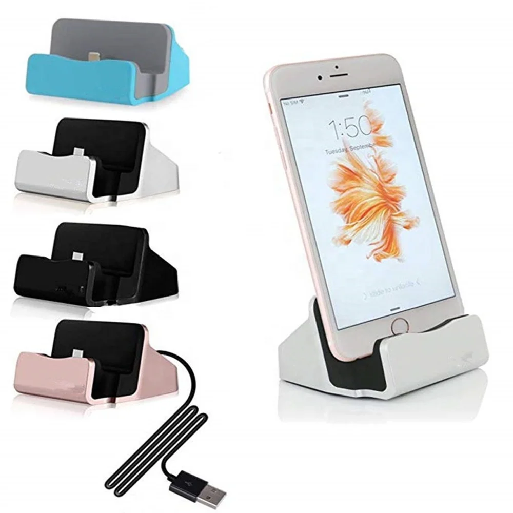 
3 in 1 Fast Charging Docking Stations for iPhone 6/7/8 Sync Data USB Charger Base for iPhone 12/11/X/XS/XR Dock Stand 