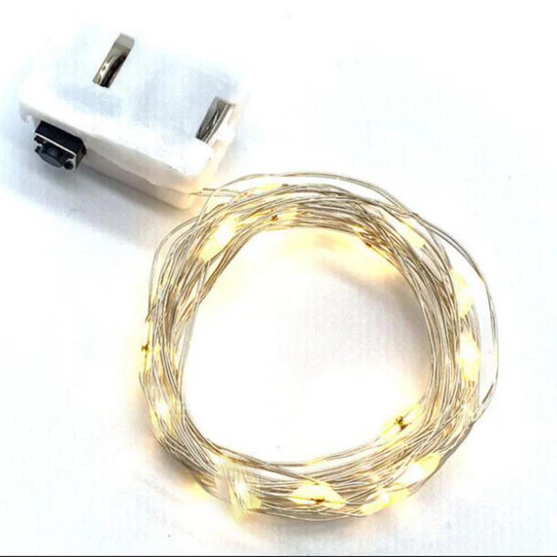 Leds Mini Micro Copper Wire Light Battery Operated 1M 10Leds 2M 20Led 3M 30 Led Festival Strip String Fairy Lights