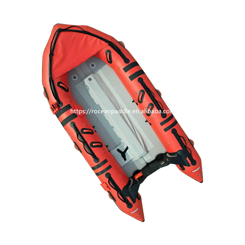 8 people Rescue Boat Red Inflatable Rescue &Dive Raft Power Boat Inflatable Life Guard Rescue boat for sale