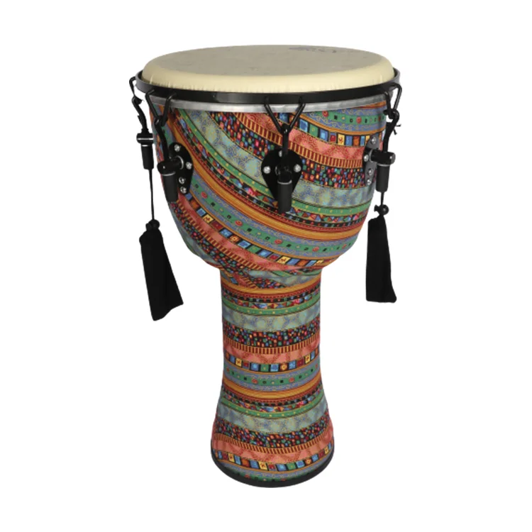 Professional African Djembe Drum Bongo Wood Standard Size Good Sound Musical Instrument Percussion Hand Drum Wood Body