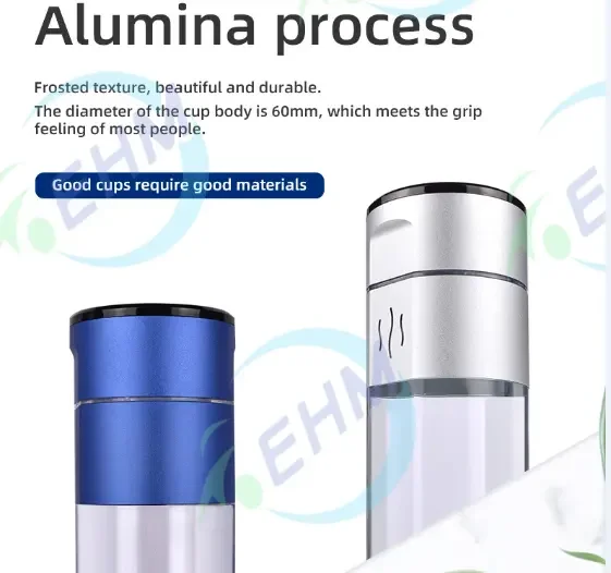 Portable Hydrogen Water bottle produce hydrogen water concentration 5000ppb