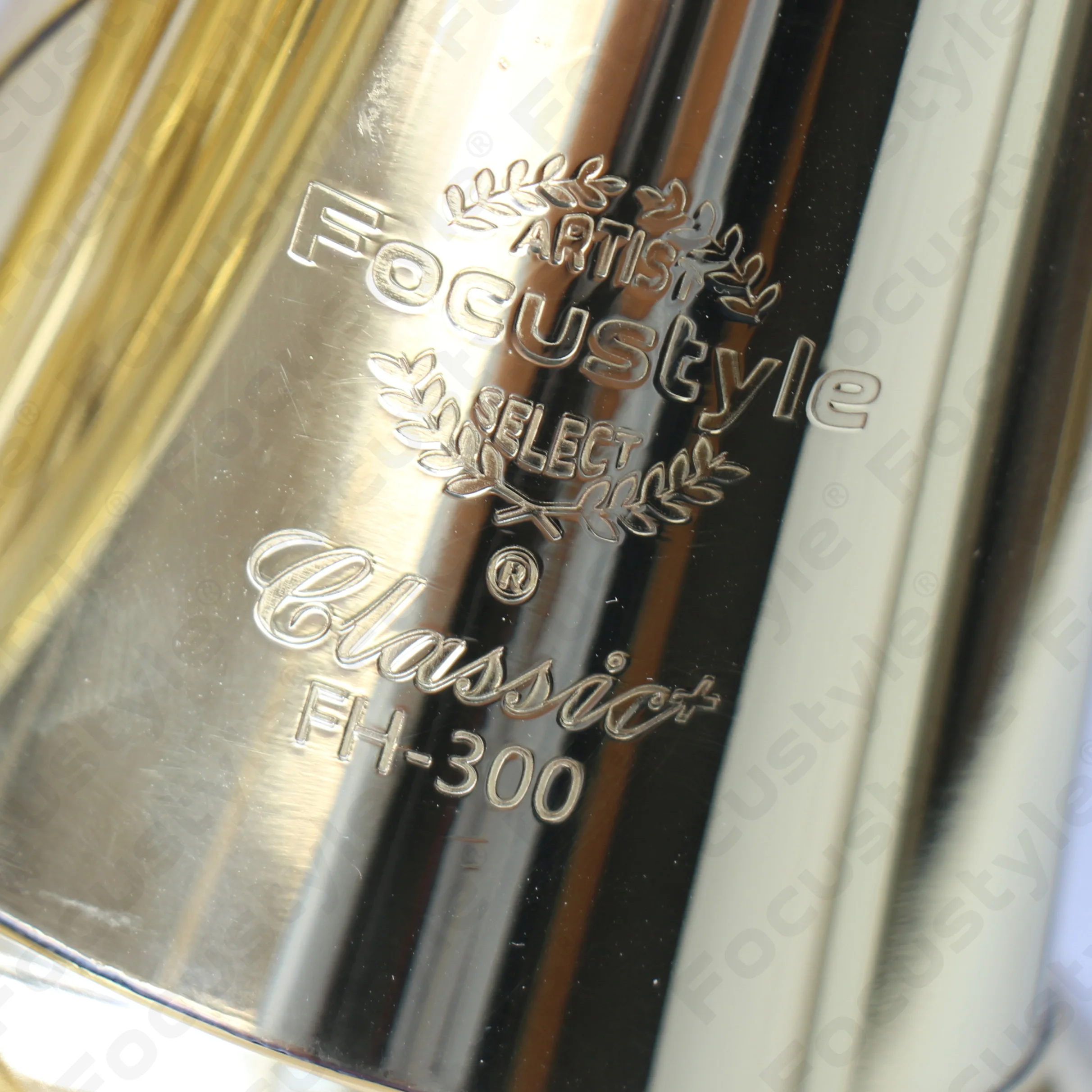 OEM Cheap High Quality Gold Lacquer Marching Instrument FFH-300 French Horn Brass Double French Horn