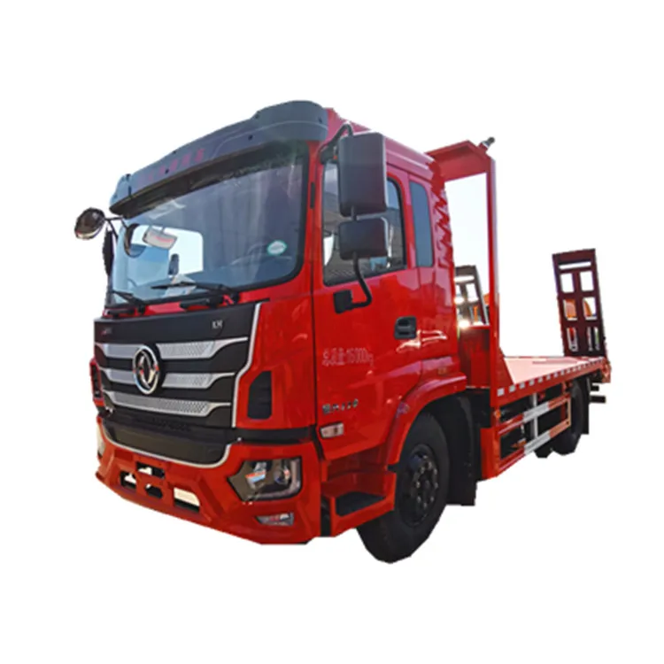 DONGFENG 4x2 плоская Транспортная Машина Строительная техника транспортный грузовик 15 тонн экскаваторов листовой прицеп для продажи