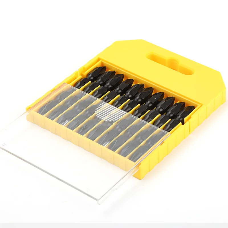 Double ended PH2 cross head drill bit for screwdrivers