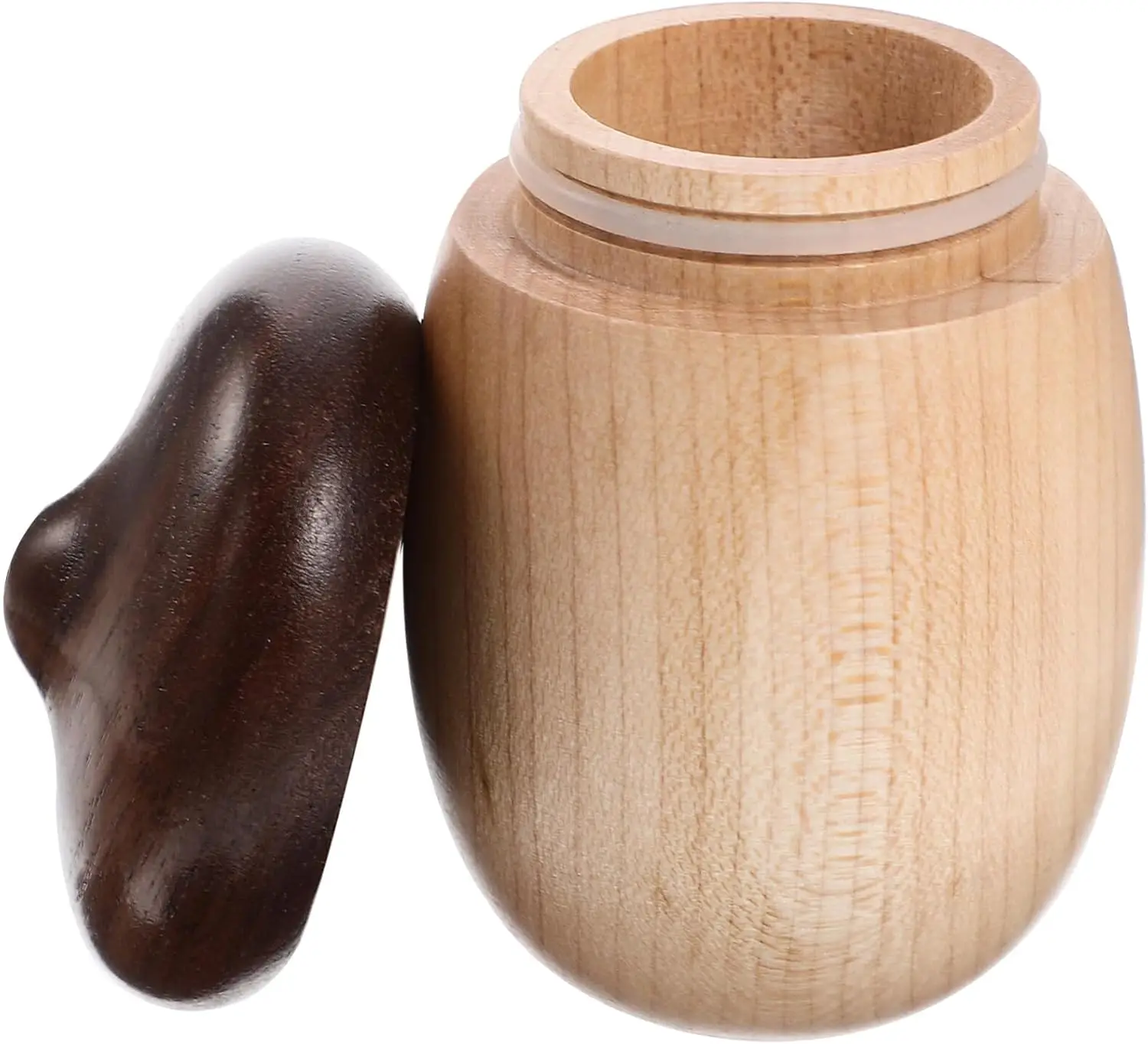 Toothpick Holder Dispenser Wood Cute Nut Shape Toothpick Dispenser Container Vintage Toothpick Storage Box