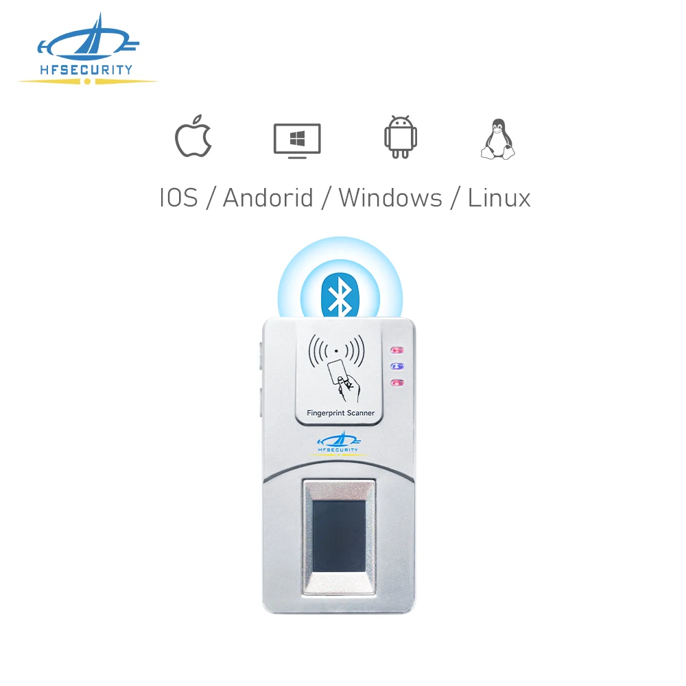 HFSecurity HF7000 Biometric Wireless  USB Fingerprint Reader for Win Lin IOS Android