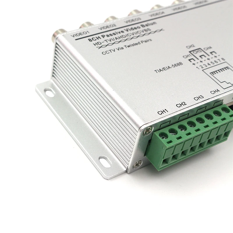 For CCTV Camera Multi-Channel Signal Passive HD UTP BNC Male Best Price CVI TVI AHD 8ch Twisted Pair Video Balun