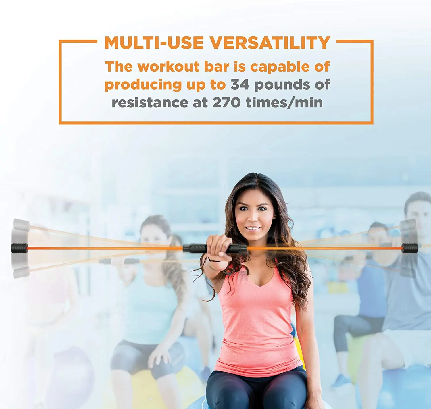 Fitness Elastic Swing Stick Flexi Muscle Vibration Bar Fitness Elastic Stick Training Elastic Rod