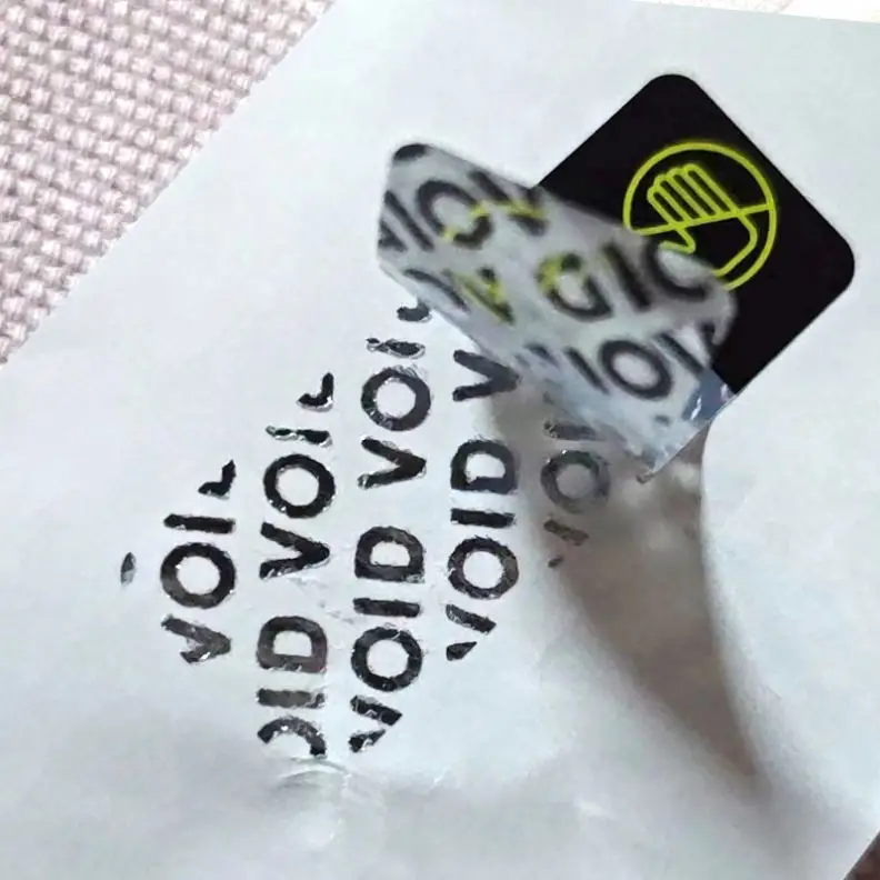 Custom printing void sticker bag sheet kiss cut sticker sheett custom tamper evident label vinil stickers with your logo / image