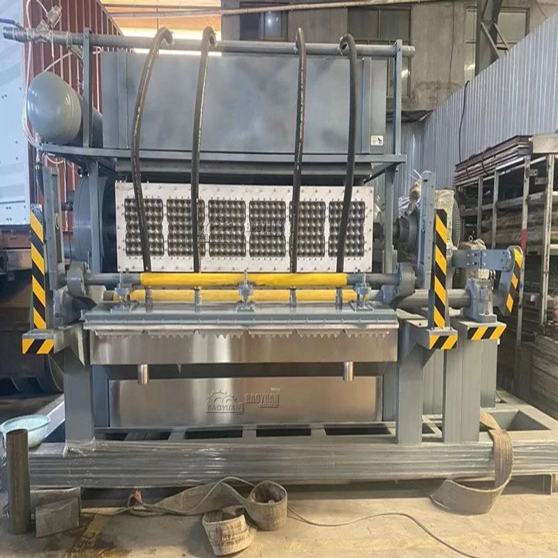 6000pcs/h Fully Automatic Pulp Paper Egg Tray Making Machine with Six Layers Metal Drying Line