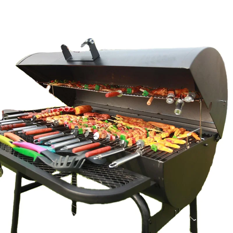Garden Backyard Restaurant Best Big Charcoal Grill With Offset Smoker Bbq Grill