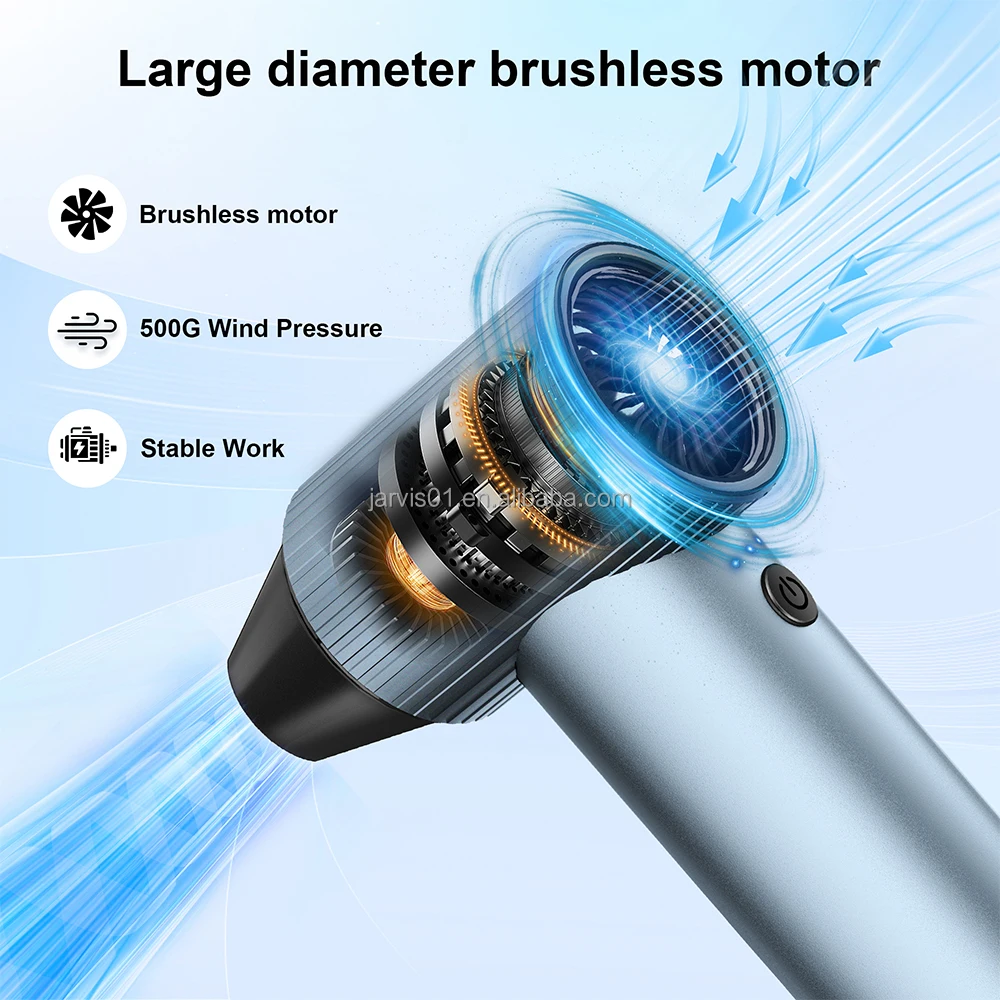 Jarvis mini air blower Rechargeable Mini Electric turbo jet blower Jet Compressed air duster turbo dryer for car